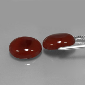  ct natürliche orangefarbener Karneol-Edelsteine, Oval Schliff, Lichtdurchlässig
