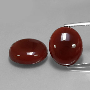  ct natürliche roter Karneol-Edelsteine, Oval Schliff, Lichtdurchlässig
