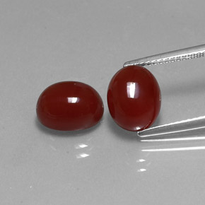  ct natürliche roter Karneol-Edelsteine, Oval Schliff, Lichtdurchlässig