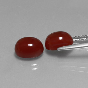  ct natürliche roter Karneol-Edelsteine, Oval Schliff, Lichtdurchlässig