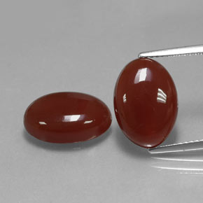  ct natürliche roter Karneol-Edelsteine, Oval Schliff, Lichtdurchlässig