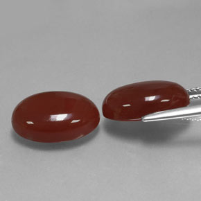  ct natürliche roter Karneol-Edelsteine, Oval Schliff, Lichtdurchlässig