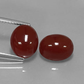  ct natürliche roter Karneol-Edelsteine, Oval Schliff, Lichtdurchlässig