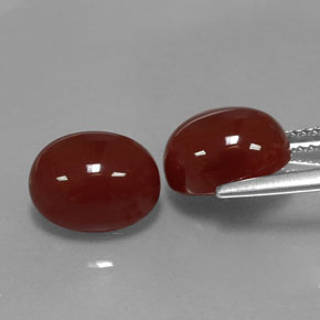  ct natürliche roter Karneol-Edelsteine, Oval Schliff, Lichtdurchlässig