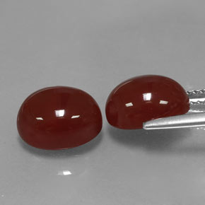  ct natürliche roter Karneol-Edelsteine, Oval Schliff, Lichtdurchlässig