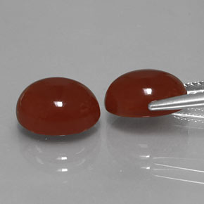  ct natürliche roter Karneol-Edelsteine, Oval Schliff, Lichtdurchlässig