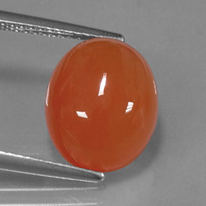 9,17 ctw natürlicher Orange Karneol, Oval Schliff, Lichtdurchlässig