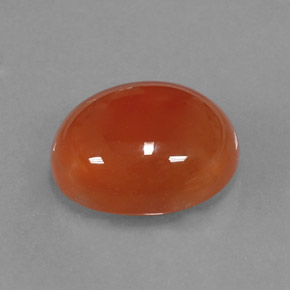 4,54 ctw natürlicher orangefarbener Karneol, Transparent, Transparent / Lichtdurchlässig
