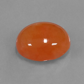 9,17 ctw natürlicher Orange Karneol, Oval Schliff, Lichtdurchlässig