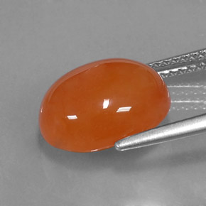 9,17 ctw natürlicher Orange Karneol, Oval Schliff, Lichtdurchlässig