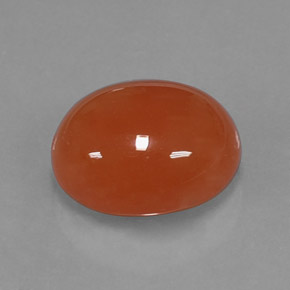 9,17 ctw natürlicher Orange Karneol, Oval Schliff, Lichtdurchlässig