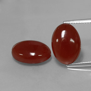  ct natürliche roter Karneol-Edelsteine, Oval Schliff, Lichtdurchlässig
