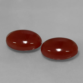  ct natürliche roter Karneol-Edelsteine, Oval Schliff, Lichtdurchlässig