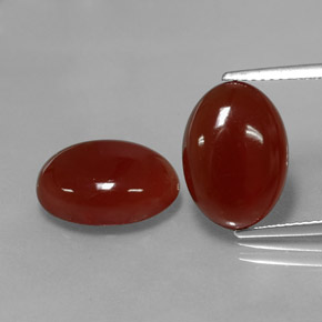  ct natürliche roter Karneol-Edelsteine, Oval Schliff, Lichtdurchlässig