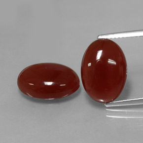  ct natürliche roter Karneol-Edelsteine, Oval Schliff, Lichtdurchlässig