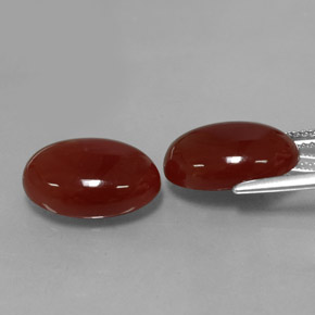  ct natürliche roter Karneol-Edelsteine, Oval Schliff, Lichtdurchlässig