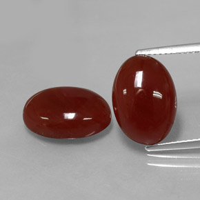  ct natürliche roter Karneol-Edelsteine, Oval Schliff, Lichtdurchlässig