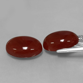  ct natürliche roter Karneol-Edelsteine, Oval Schliff, Lichtdurchlässig