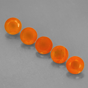  ct natürliche orangefarbener Karneol-Edelsteine, Transparent, Transparent / Lichtdurchlässig