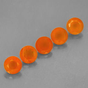  ct natürliche orangefarbener Karneol-Edelsteine, Transparent, Transparent / Lichtdurchlässig