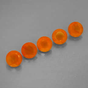  ct natürliche orangefarbener Karneol-Edelsteine, Transparent, Transparent / Lichtdurchlässig