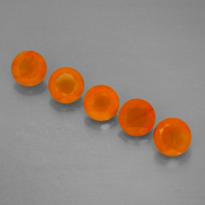 ct natürliche orangefarbener Karneol-Edelsteine, Transparent, Transparent / Lichtdurchlässig