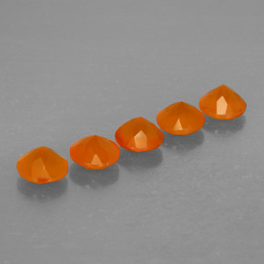  ct natürliche orangefarbener Karneol-Edelsteine, Transparent, Transparent / Lichtdurchlässig