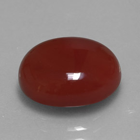 4,71 ctw natürlicher roter Karneol, Oval Schliff, Lichtdurchlässig