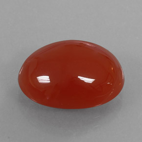 9,17 ctw natürlicher rot-orange Karneol, Oval Schliff, Lichtdurchlässig