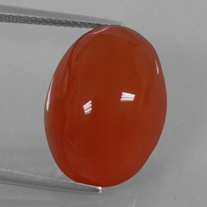 15,49 ctw natürlicher orangefarbener Karneol, Transparent, Transparent / Lichtdurchlässig
