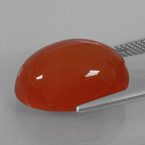 15,49 ctw natürlicher orangefarbener Karneol, Transparent, Transparent / Lichtdurchlässig