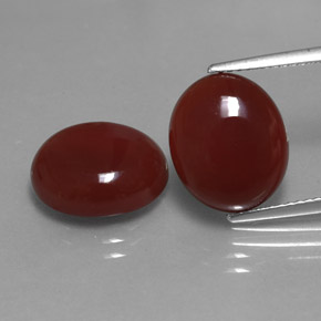  ct natürliche roter Karneol-Edelsteine, Oval Schliff, Lichtdurchlässig