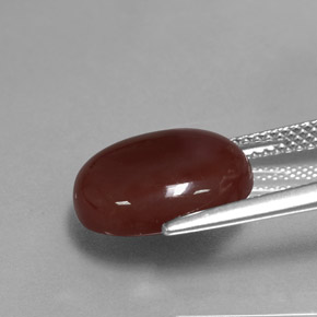 5,81 ctw natürlicher brauner Karneol, Oval Schliff, Lichtdurchlässig