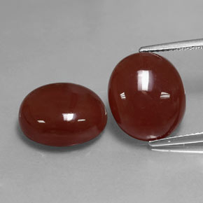  ct natürliche brauner Karneol-Edelsteine, Oval Schliff, Lichtdurchlässig
