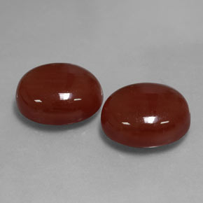 ct natürliche brauner Karneol-Edelsteine, Oval Schliff, Lichtdurchlässig