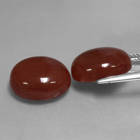  ct natürliche brauner Karneol-Edelsteine, Oval Schliff, Lichtdurchlässig