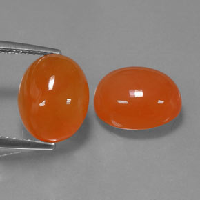  ct natürliche orangefarbener Karneol-Edelsteine, Transparent, Transparent / Lichtdurchlässig