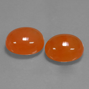  ct natürliche orangefarbener Karneol-Edelsteine, Transparent, Transparent / Lichtdurchlässig