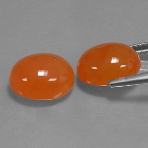  ct natürliche orangefarbener Karneol-Edelsteine, Transparent, Transparent / Lichtdurchlässig