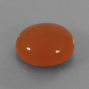 3,65 ctw natürlicher orangefarbener Karneol, Transparent, Transparent / Lichtdurchlässig