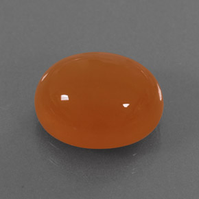 3,91 ctw natürlicher orangefarbener Karneol, Transparent, Transparent / Lichtdurchlässig