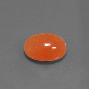 9,17 ctw natürlicher Orange Karneol, Oval Schliff, Lichtdurchlässig