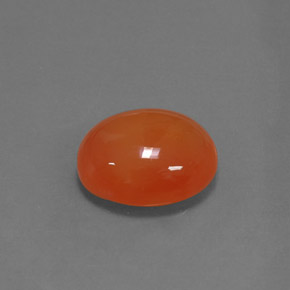 4,50 ctw natürlicher orangefarbener Karneol, Oval Schliff, Lichtdurchlässig