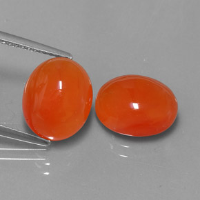  ct natürliche orangefarbener Karneol-Edelsteine, Transparent, Transparent / Lichtdurchlässig