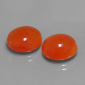  ct natürliche orangefarbener Karneol-Edelsteine, Transparent, Transparent / Lichtdurchlässig