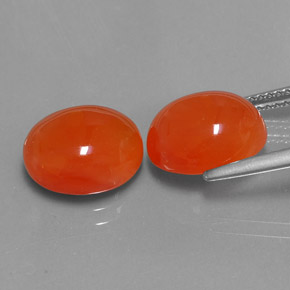  ct natürliche orangefarbener Karneol-Edelsteine, Transparent, Transparent / Lichtdurchlässig