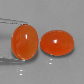  ct natürliche orangefarbener Karneol-Edelsteine, Transparent, Transparent / Lichtdurchlässig