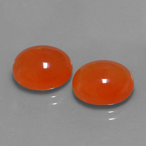  ct natürliche orangefarbener Karneol-Edelsteine, Transparent, Transparent / Lichtdurchlässig