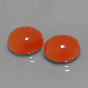  ct natürliche orangefarbener Karneol-Edelsteine, Transparent, Transparent / Lichtdurchlässig