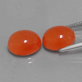  ct natürliche orangefarbener Karneol-Edelsteine, Transparent, Transparent / Lichtdurchlässig